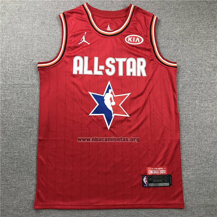 Camiseta All Star 2020 Los Angeles Lakers Lebron James NO 23 Rojo